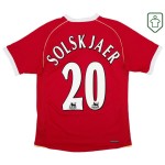 Men's Manchester United 2006/07 Home Retro Shirt Solsjkaer #20