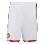 Kid's Manchester United 2026/27 Home Shorts - White Kid's Manchester United 2026/27 Home Shorts - White