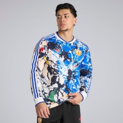 Men's Manchester United 2025/26 Stone Roses Long Sleeve Shirt