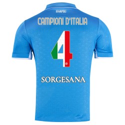 Men's Napoli 2024/25 Home Champions Of Italy Shirt