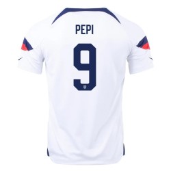 Ricardo Pepi #9 USMNT Home Jersey World Cup 2022