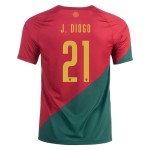 Diogo Jota #21 Portugal Home Jersey World Cup 2022