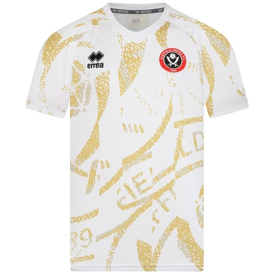 Kid's Sheffield United 2025/26 Third Warm Up Shirt - White