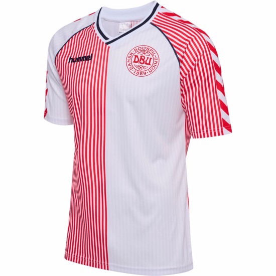 Men's Denmark 86 Retro Shirt - White Men's Denmark 86 Retro Shirt - White