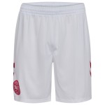 Women's Denmark 2026 Home World Cup Shorts - White Women's Denmark 2026 Home World Cup Shorts - White