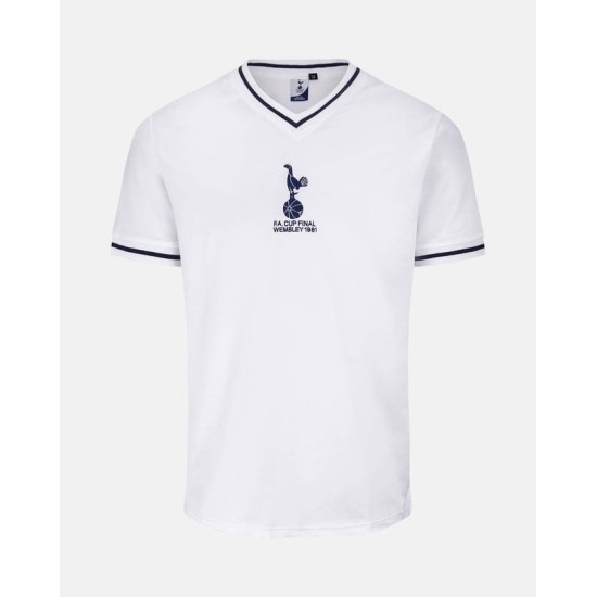 Men's Tottenham Hotspur 1981 Home Retro FA Cup Final Shirt #6 Men's Tottenham Hotspur 1981 Home Retro FA Cup Final Shirt #6