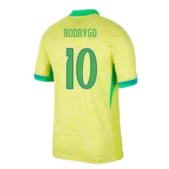 Women's RODRYGO Brazil 2024 Home Shirt Women's RODRYGO Brazil 2024 Home Shirt