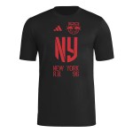 Women's New York Red Bulls 2025 Third Hook AEROREADY Shirt - Black Women's New York Red Bulls 2025 Third Hook AEROREADY Shirt - Black