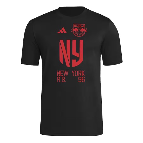 Women's New York Red Bulls 2025 Third Hook AEROREADY Shirt - Black Women's New York Red Bulls 2025 Third Hook AEROREADY Shirt - Black