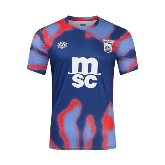 Men's Ipswich Town 2024/25 Home Pre Match Shirt Men's Ipswich Town 2024/25 Home Pre Match Shirt
