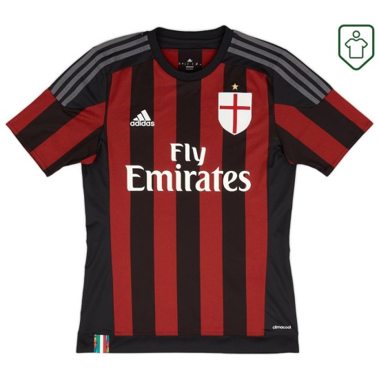 Men's Milan 2015/16 Home Retro Shirt Men's Milan 2015/16 Home Retro Shirt