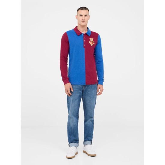 Men's FC Barcelona 1899 Home Long Sleeve Retro Shirt Men's FC Barcelona 1899 Home Long Sleeve Retro Shirt
