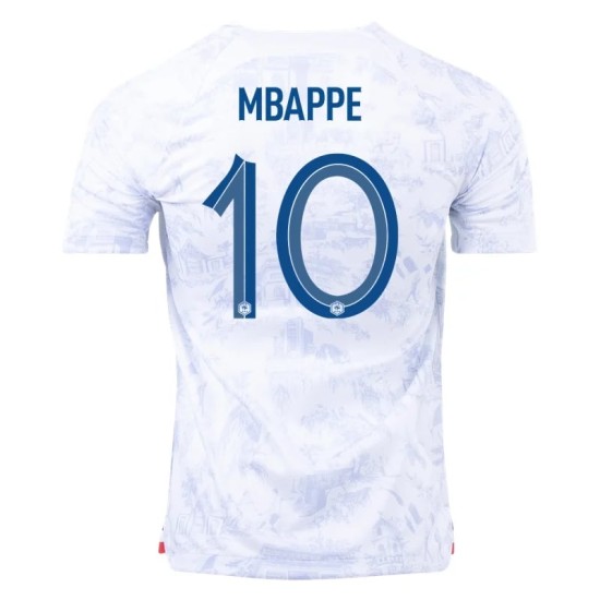 Kylian Mbappe #10 France Away Jersey World Cup 2022
