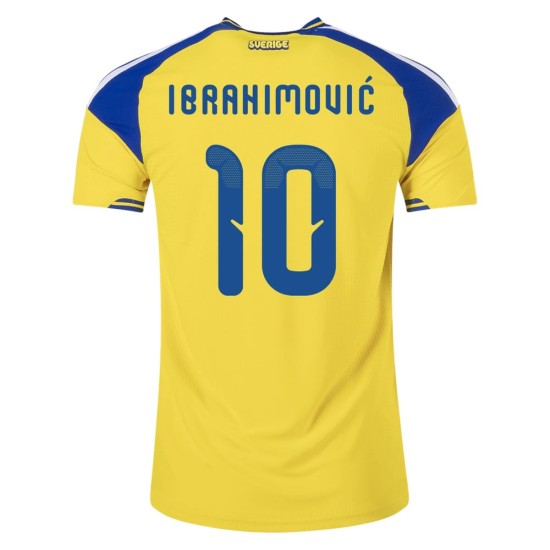 Kid's Sweden 2026 Home Authentic World Cup Shirt IBRAHIMOVIĆ #10