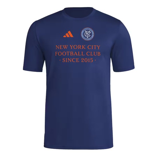 Women's New York City FC 2025 Third Hook AEROREADY Shirt - Navy Women's New York City FC 2025 Third Hook AEROREADY Shirt - Navy