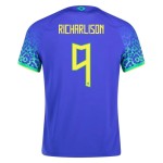 Richarlison #9 Brazil Away Jersey World Cup 2022