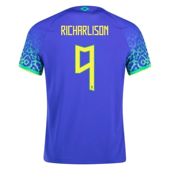 Richarlison #9 Brazil Away Jersey World Cup 2022