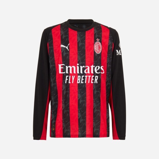 Women's Milan 2025/26 Home Long Sleeve Shirt
