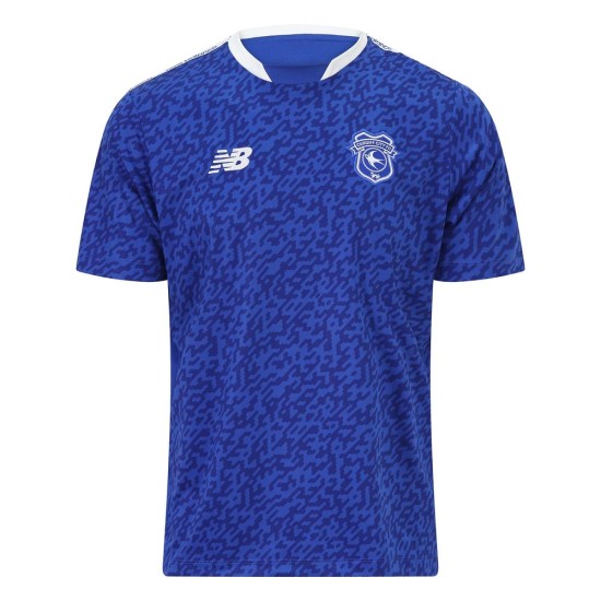 Kid's Cardiff City 2025/26 Home Warm Up Shirt