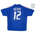Men's France 2002/04 Home Retro Shirt Henry #12