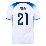 Phil Foden #21 England Home Jersey World Cup 2022 Phil Foden #21 England Home Jersey World Cup 2022