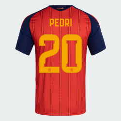 Men's Spain 2026 Home Authentic World Cup Shirt PEDRI #20