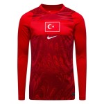 Men's Turkey 2026 Home World Cup Long Sleeve Shirt Men's Turkey 2026 Home World Cup Long Sleeve Shirt