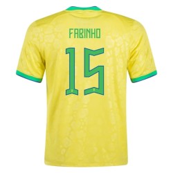 Fabinho #15 Brazil Home Jersey World Cup 2022