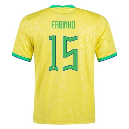 Fabinho #15 Brazil Home Jersey World Cup 2022 Fabinho #15 Brazil Home Jersey World Cup 2022