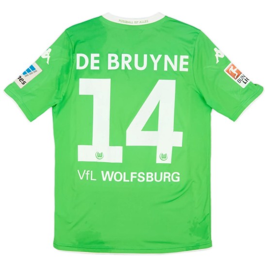 Men's DE BRUYNE VfL Wolfsburg 2014/15 Home Shirt