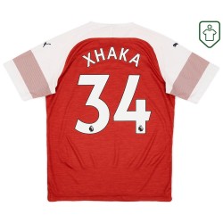 Men's Arsenal 2018/19 Home Retro Shirt Xhaka #34