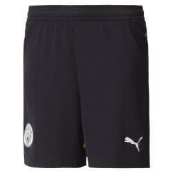 Kid's Manchester City 2024/25 Home Shorts - Black