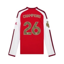 Men's Arsenal Premier League Champions Long Sleeve Shirt #26