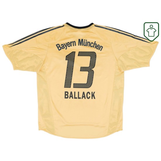 Men's Bayern Munich 2004/05 Away Retro Shirt Ballack #13
