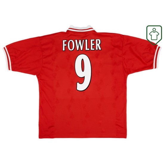 Men's Liverpool 1996/98 Home Retro Shirt Fowler #9