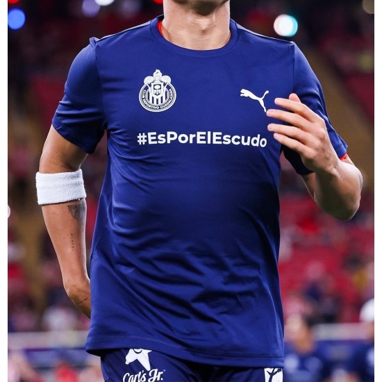 Men's Guadalajara Chivas 2024/25 Third Prematch Shirt - Blue Men's Guadalajara Chivas 2024/25 Third Prematch Shirt - Blue