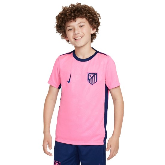 Kid's Atletico Madrid 2024/25 Third UEFA Prematch Shirt