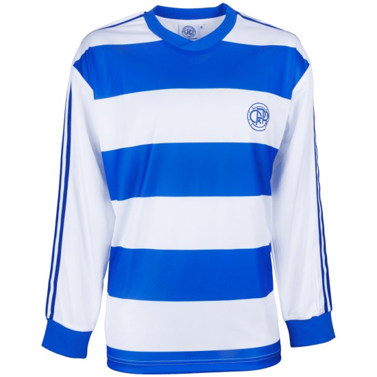 Men's Queens Park Rangers 1977/78 Home Retro Long Sleeve Shirt Men's Queens Park Rangers 1977/78 Home Retro Long Sleeve Shirt