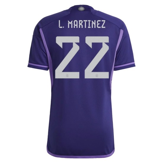 Lautaro Martinez #22 Argentina Away Jersey World Cup 2022