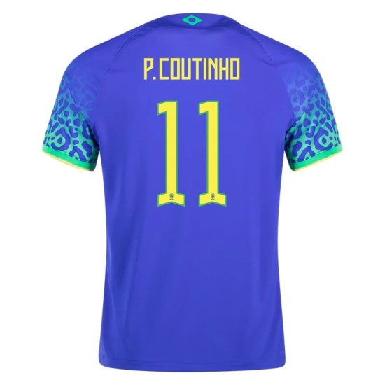 Philippe Coutinho #11 Brazil Away Jersey World Cup 2022 Philippe Coutinho #11 Brazil Away Jersey World Cup 2022