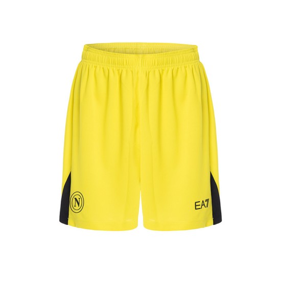 Kid's Napoli 2024/25 Home Shorts - Yellow